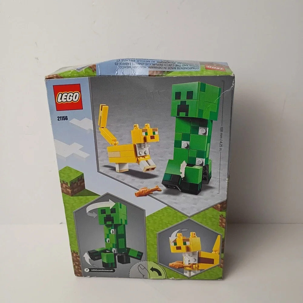 LEGO Minecraft: BigFig Creeper and Ocelot (21156) NEW SEALED Retired